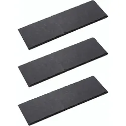 3x Schieferplatten I rechteckig I 40x30x0,5 cm I Sushi Platte Steinteller Schieferplatten Set Schiefer Servierplatten deko Buffet Platten