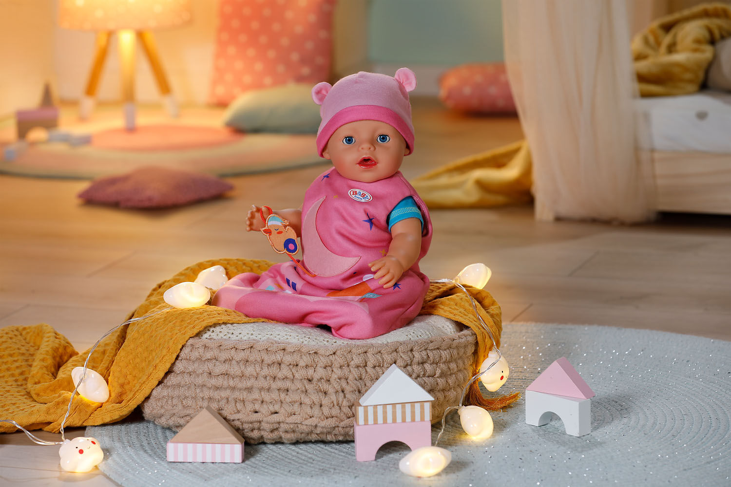 Puppen Schlafsack BABY BORN, pink (bunt), Puppenausstattungen, Baby, Polyester, Puppen Schlafsack