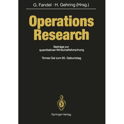 Operations Research, Taschenbuch von , Springer Berlin, 978-3-642-76539-1