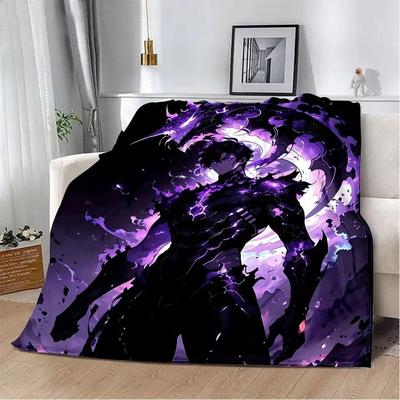 Uplift Picks Solo Leveling Flannel Throw Blanket Soft 3D Anime Sofa And Bed Cover 15 135x200 Cm