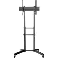 TV Präsentationswagen DA-90447 mit Ablage, Halterung schwarz, für Bildschirme bis 70" / 178cm