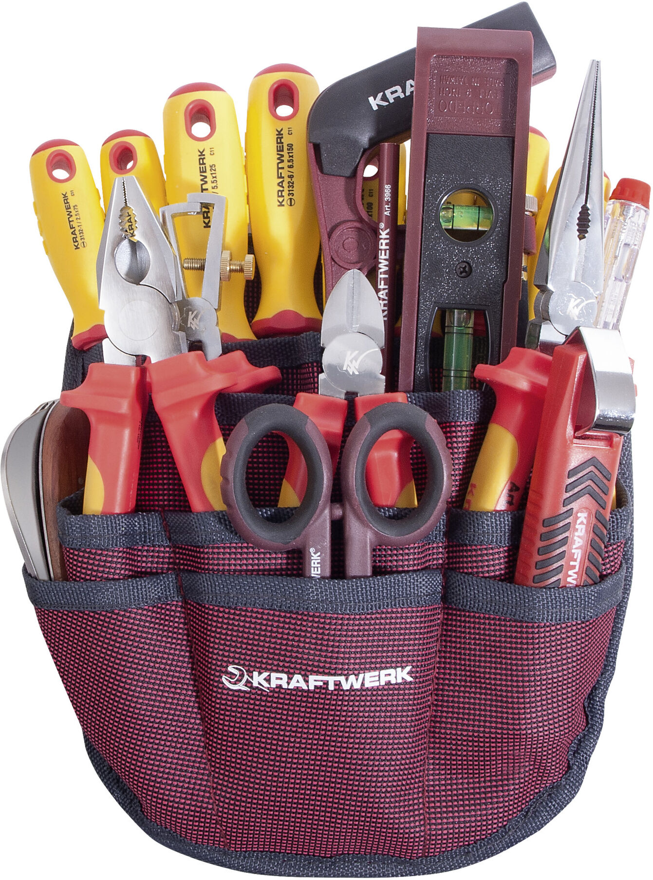 Kraftwerk Elektriker-Werkzeugsatz in Gürteltasche (3996ET)