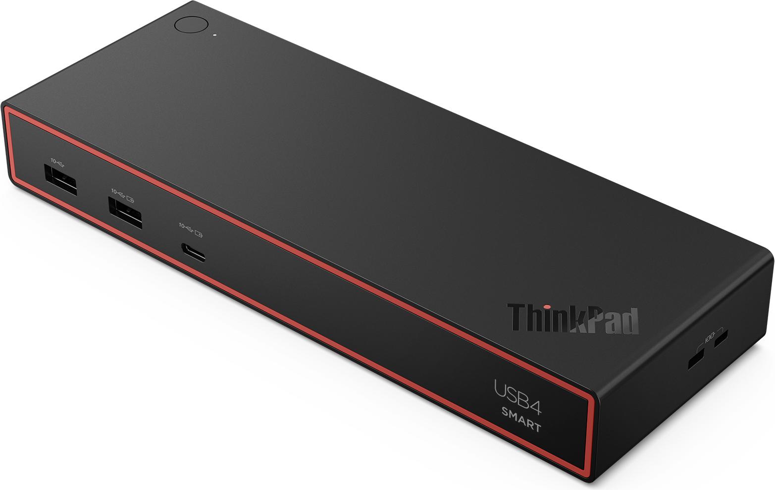 Lenovo ThinkPad USB4 Smart Dock 5500, Kabelgebunden, USB4, 65 W, 1000 Mbit/s, Schwarz, Eclipse Black