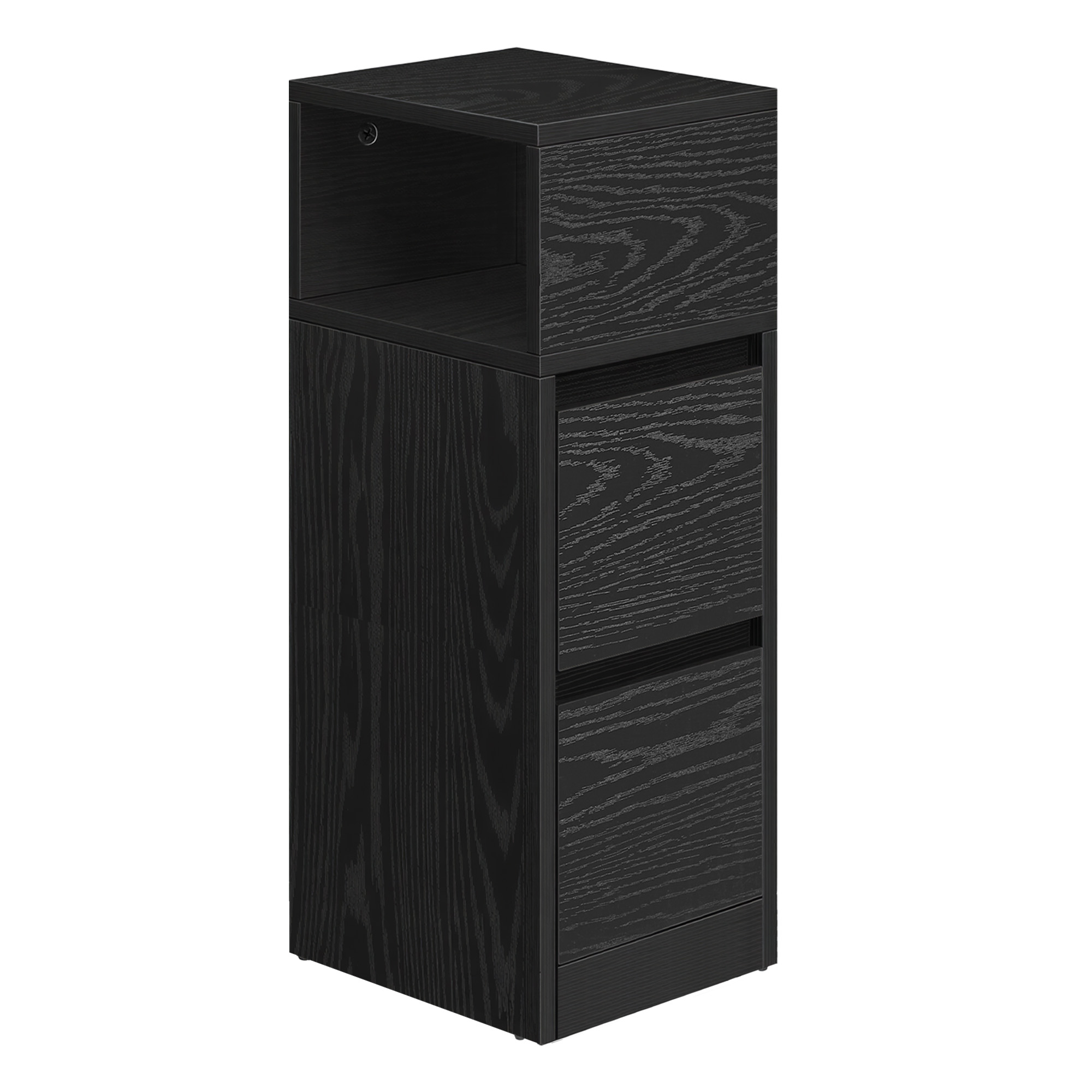 VASAGLE Nachttisch, schmal, Beistelltisch mit 2 Schubladen LETB35656B56