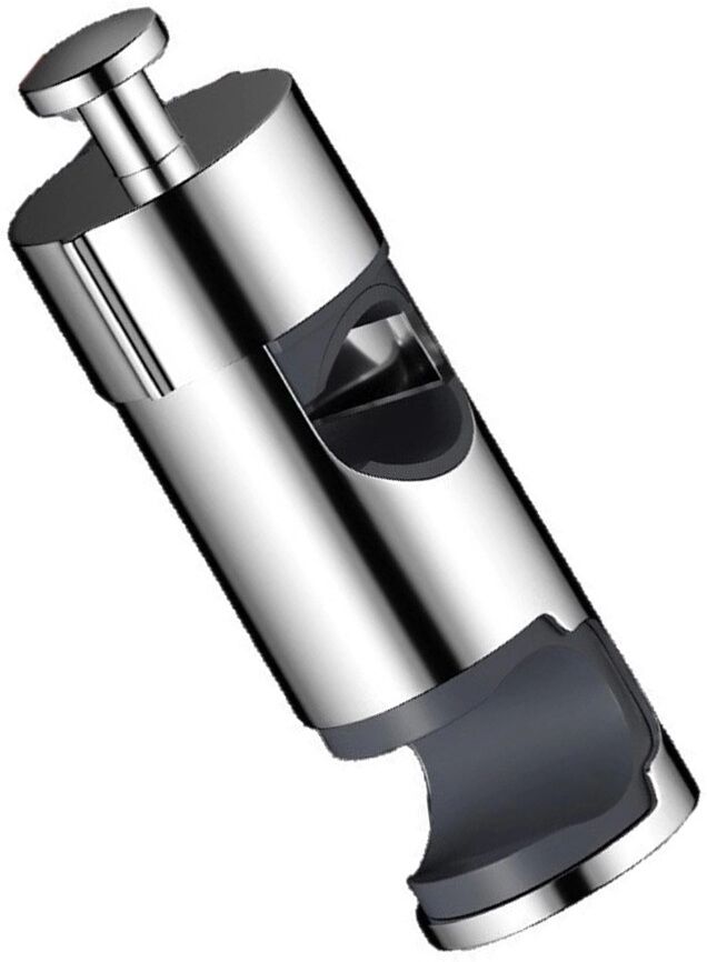 INF Support coulissant style bouton pour pomme de douche à main - Support en ABS sans perçage avec manchon coulissant intégré Argent