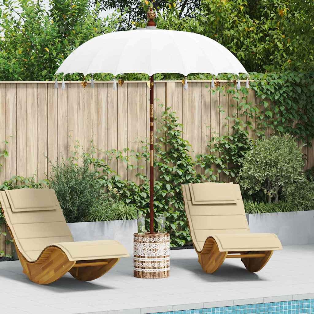 Maison Exclusive - Balinesischer Sonnenschirm mit Sockel 250 190 x 190 x 250 cm