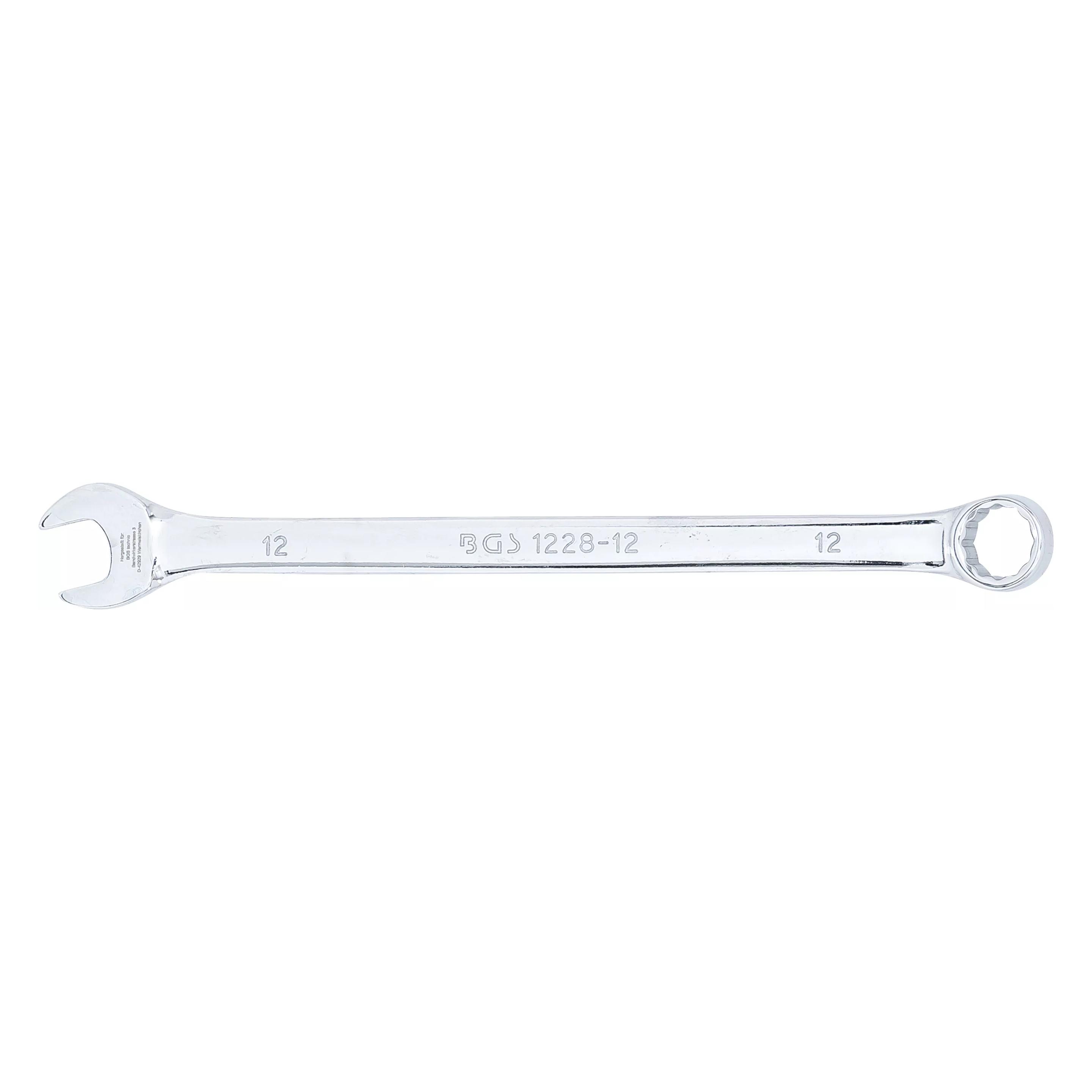 BGS Maul-Ringschlüssel extra lang SW 12 mm (12 mm) (1228-12)