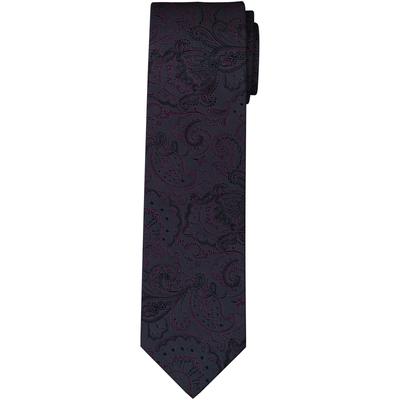 Krawatte OLYMP, Herren, aubergine, Web, Seide, Krawatten, reine Seide, modisches Muster, 6,5 cm