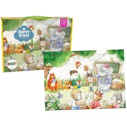Puzzle Schule für Tiere 100 Teile