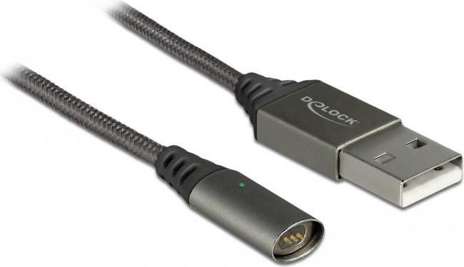Delock 85725 USB 2.0 kabel USB-A naar USB-A, 1 meter, antraciet