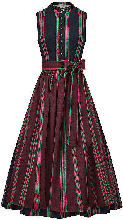 GOTTSEIDANK Dirndl MAGDA 80cm dunkelrot   42 42