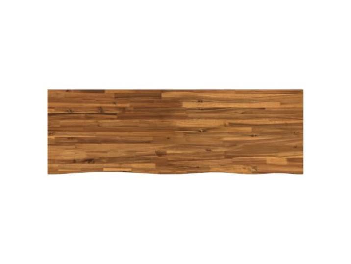 Favemtsl Tischplatte Massivholz Akazie 160 x 40 x 3,2 cm Rechteckig Natur Natürliche Baumkante aus echtem Akazienholz für elegante Esszimmer, Home Office Arbeitsbereiche und gemütliche Wohnräume.