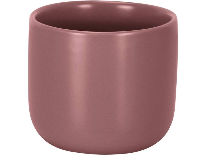 Zahnputzbecher SEE∙MANN∙GARN Asana , lila (beere), B:9cm H:8cm L:9cm, Steinzeug, Zahnputzbecher, Zahnputzbecher, Accessoire Serie in modernen Scandi Farben