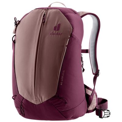 Wanderrucksack DEUTER "AC LITE 15 SL", lila (ashrose, cassis), Rucksäcke, B/H/T: 28cm x 44cm x 20cm, Materialmix, für Tagesausflüge, mit geringem Gewicht, B:28cm H:44cm T:20cm