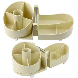 Kosmetik Organizer Bürozubehör Griff Beige