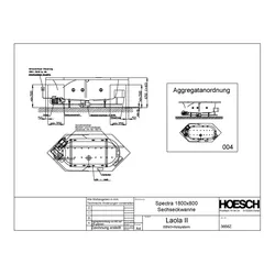 Hoesch Whirlwanne Spectra Sechseck 1800x800 3656Z.010305004
