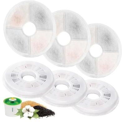 Uplift Essentials Replacement Cat Water Fountain Filters 6 Pack Replacement Cat Water Fountain Filters 6 Pack
