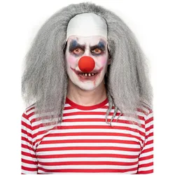 Metamorph Horrorclown Perücke grau