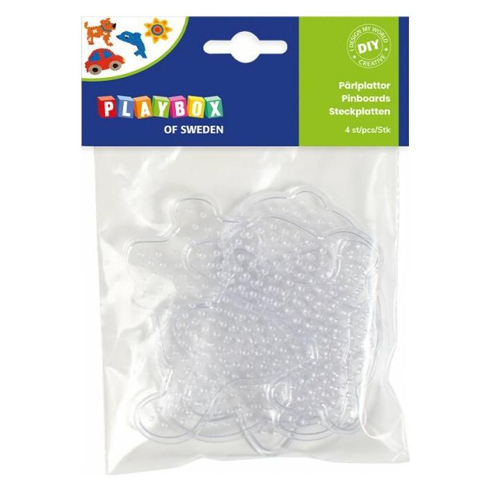 Playbox 4 Steckplatten für Bügelperlen (2456097)