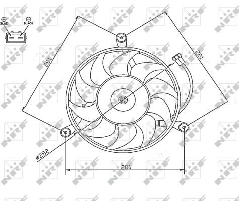 Nrf Lüfter, Motorkühlung 47745 Für Vw