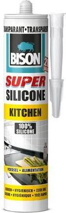 Bison Super Siliconenkit Keuken 0,31 l Wit of Transparant