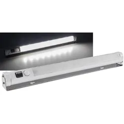 ChiliTec LED Unterbauleuchte mit Bewegungsmelder Batteriebet., 9 SMD LEDs, 80lm, weiß