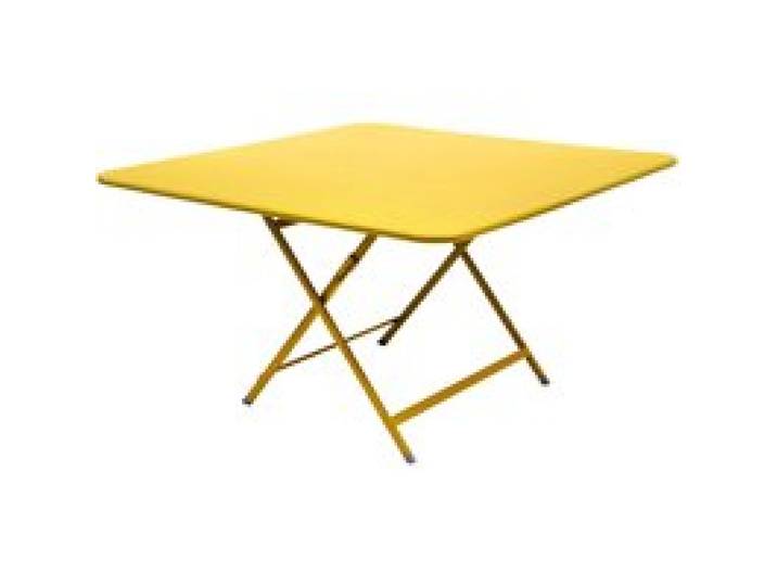 Table Carrée Pliante 128 x 128 cm Caractère en Acier