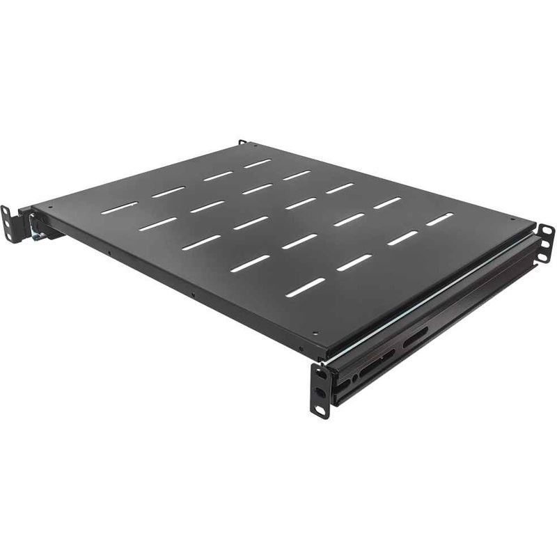 Intellinet Fachboden 1HE 483x800mm bis 35kg ausziehb schwarz
