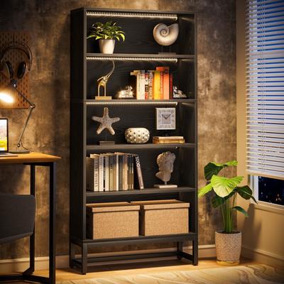 Envelor "Tribesigns 70.8"" Bookcase, Large Bookshelf Organizer with 5-Tier Storage Shelves"