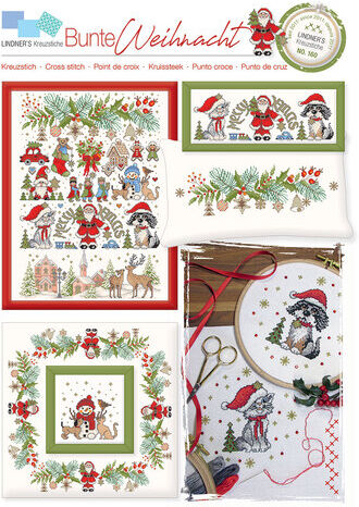 Stickvorlage "Bunte Weihnacht"