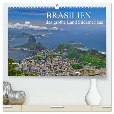 Brasilien - das größte Land Südamerikas (hochwertiger Premium Wandkalender 2027 DIN A2 quer), Kunstdruck in Hochglanz