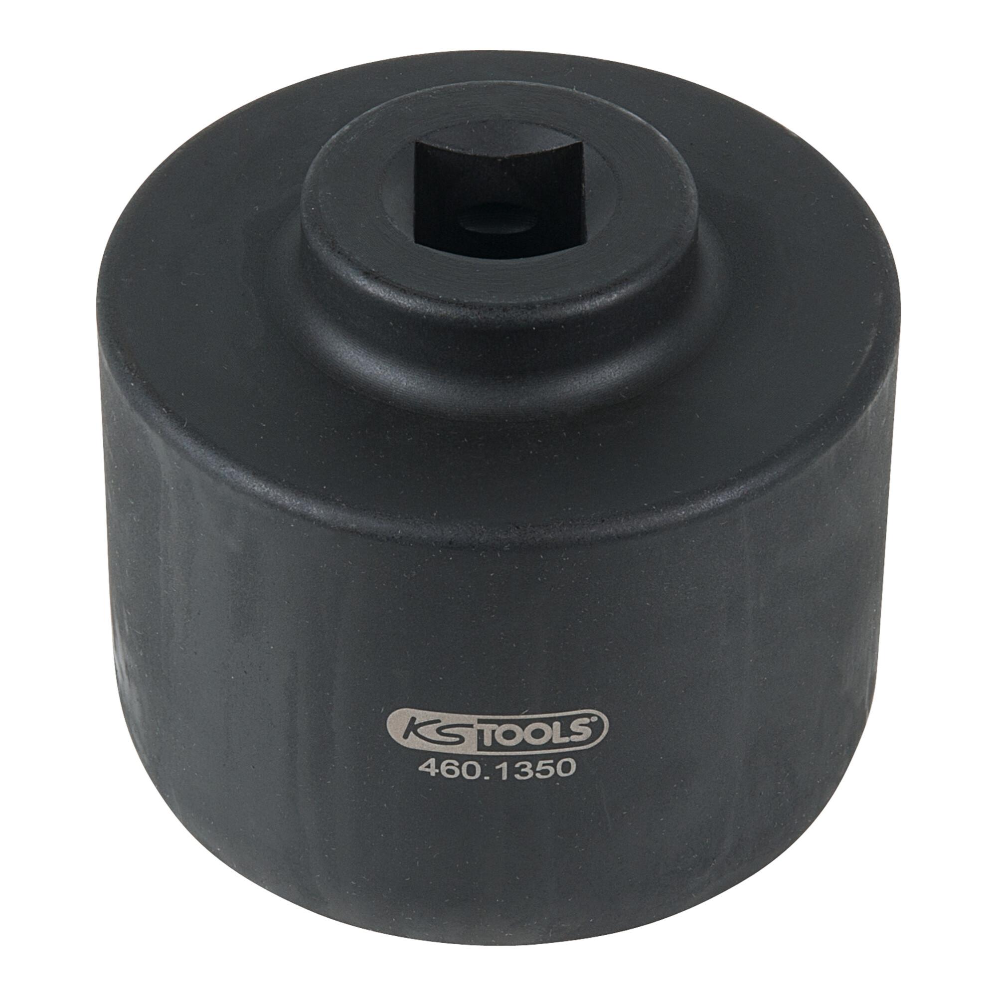 KS Tools 3/4 Zoll Nutmuttern-Schlüssel mit 4 Zapfen für Scania, Innenzapfen D. 72 mm (460.1350)
