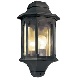 Elstead Lighting, Gartenbeleuchtung, Chapel Aussen-Wandleuchte E27 38cm Schwarz IP44, Made in UK (E27, IP44)