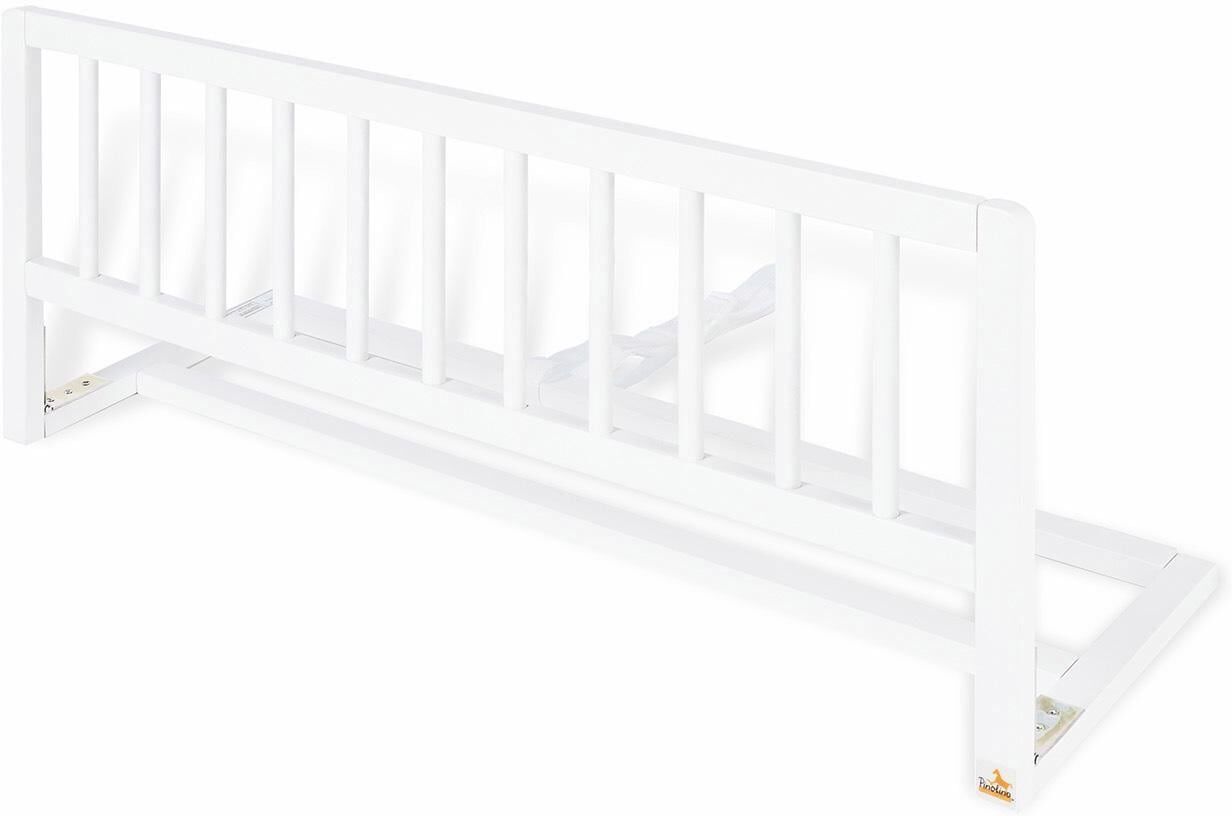 Bettschutzgitter PINOLINO "Classic", Baby, Gr. B/H/T: 90cm x 36cm x 32cm, weiß (weiß lackiert), Massivholz, Schutzgitter Bettschutzgitter, weiß lackiert