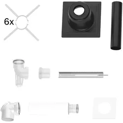 Bosch Home Comfort Abgaszubehör FC-Set80-C93x (oben) Grundbausatz C93x, d:80/125mm, Backofen + Herd Zubehör, Weiss