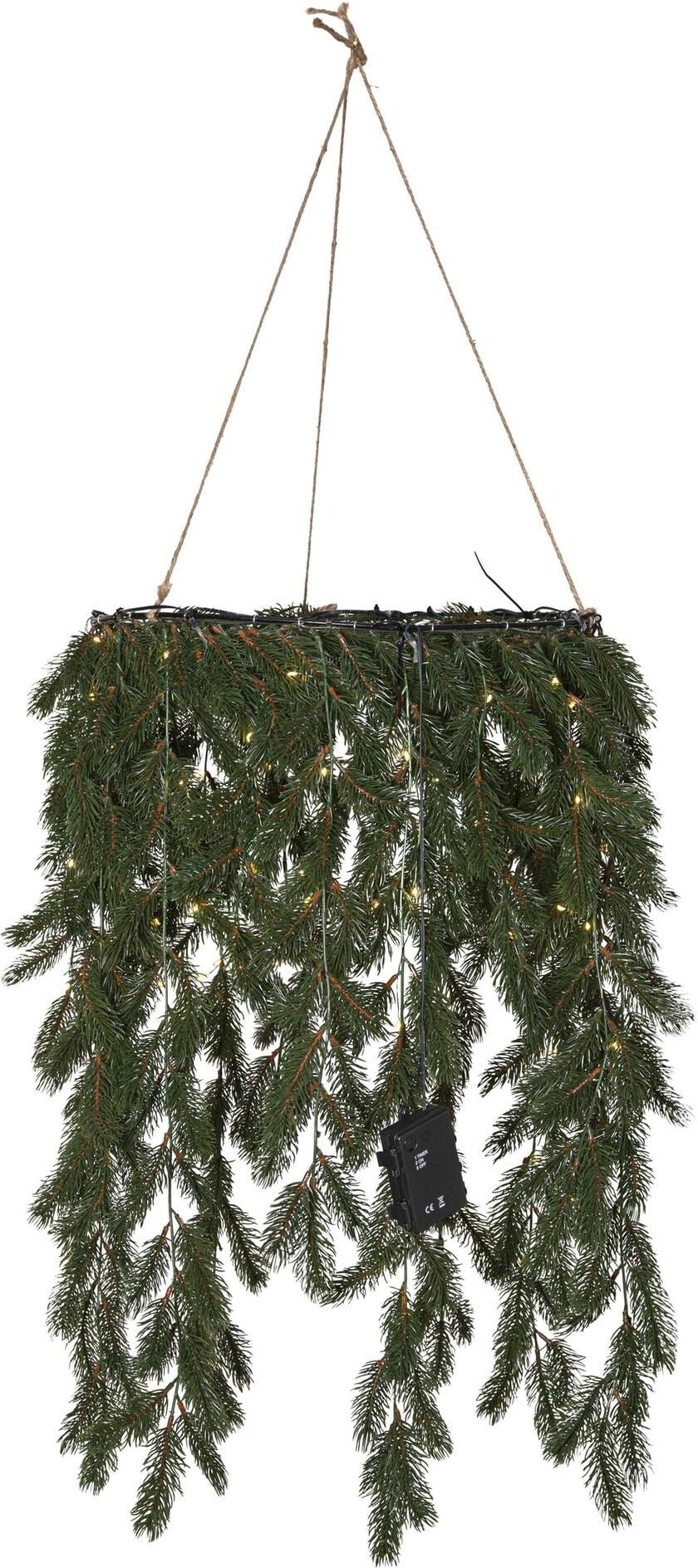 LED-Leuchtzweig "Erna, Warmweiss", grün, B:50cm, PARFORCE TRADITIONAL HUNTING, Lichterketten, LED-Leuchtzweig grün Einheitsgröße