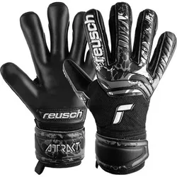 REUSCH Kinder Torwarthandschuhe Attrakt Infinity Junior, Größe 5 in Schwarz Schwarz