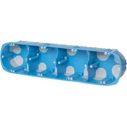 f-tronic 7360065 HW-Gerätedose winddicht,, 4-fach, Fräsloch 68 mm HW402K  - 5 Stück
