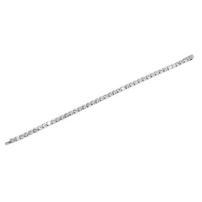 Gliederarmband ADELIA´S "Armband – Gliederarmband aus Edelstahl mit Strass 21 cm", silber, Armbänder, Damen, 21cm, Edelstahl, Gliederarmband, Perfekt als Geschenk für besondere Menschen