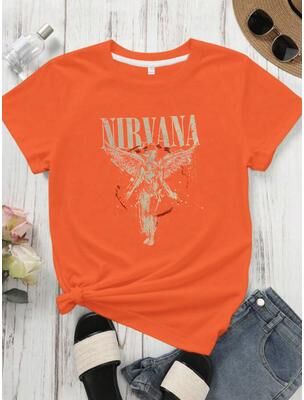 Lush Living Finds Angel Wings Graphic Women's Casual T Shirt Soft Stretch Short Sleeve Tee 1 m