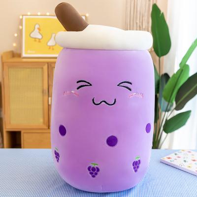 Smart Shopping Spot Kawaii Plush Toys, Soft Boba Plush Bubble Tea Pillow For Babies purple B