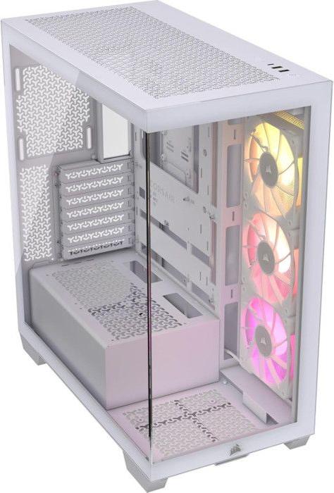 PC Gehäuse Corsair 3500X RS-R ARGB, Tempered Glass Mid-Tower, 3x 120mm ARGB Lüfter mit Reverse Rotor, Weiß, ATX