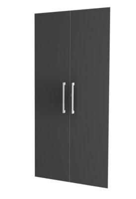 Türenset, für Regale Dante®, B 800 mm, 2 OH, anthrazit