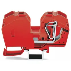 Wago 285-633 2-Leiter-Durchgangsklemme,35 mm2,mit integrierter Abschlussplatte,rot 285633  - 15 Stück