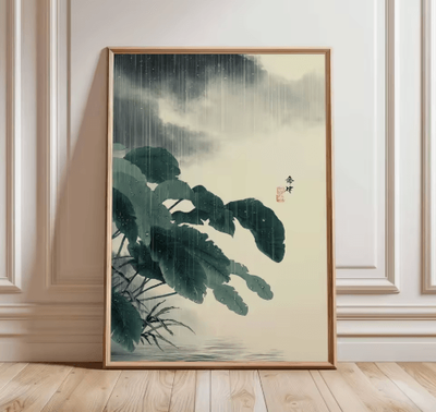 Inspire Picks Frameless Japanese Pine Tree Wall Art Zen Nature Poster Print For Calm Interiors 9 30x45cm No Frame