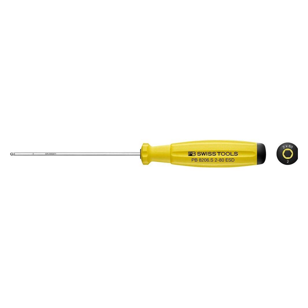 PB Swiss Tools Innensechskantschlüssel PB8206S 2 ESD (Innensechskant) (PB 806.S2-80 ESD)