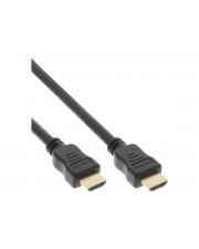 InLine High Speed Premium HDMI mit Ethernetkabel M bis M 12.5 m Dreifachisolierung Schwarz geformt 4K Unterstützung 2160p-Unterstützung (17512Q)