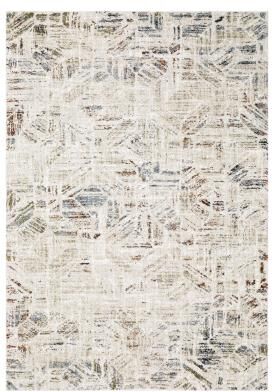 ROW ROW Gemma Modern Distressed Geometric Beige/Multi Area Rug