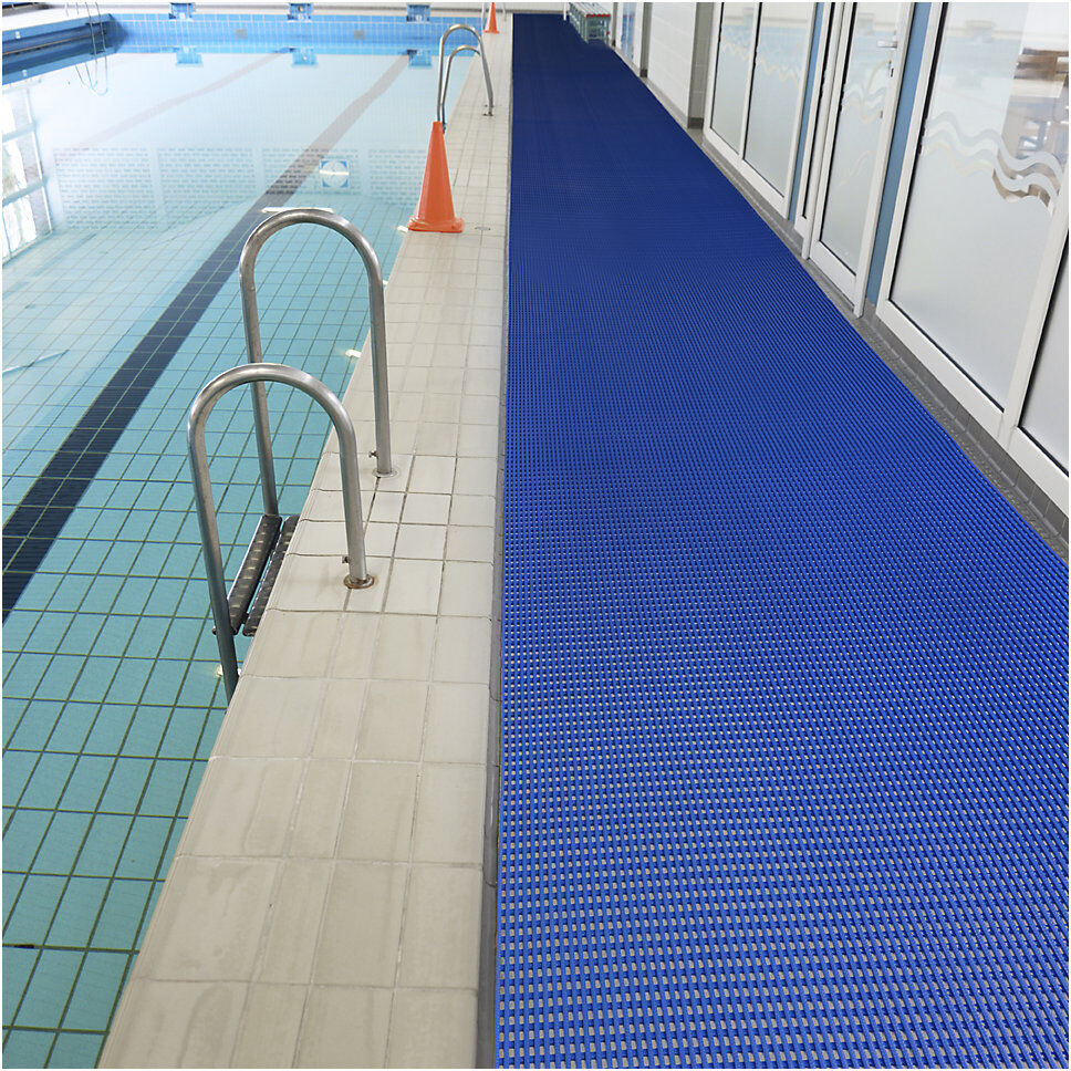 Anti-Rutschmatte, PVC, Breite 1200 mm, pro lfd. m, blau NOTRAX