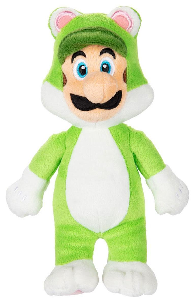 Jakks Pacific Nintendo Super Mario Luigi Pluche Kat, 18 cm